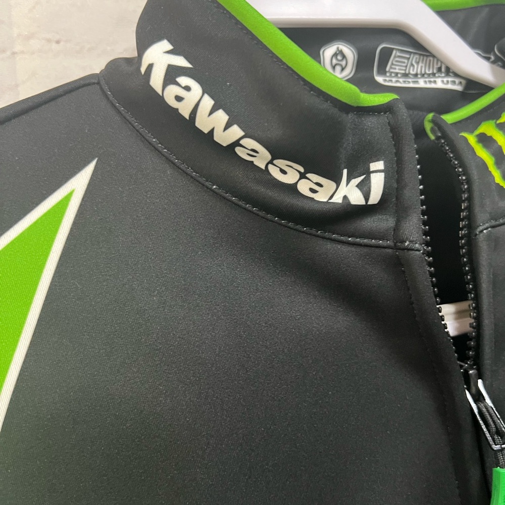 Women Crossover Size Medium Monster Kawasaki Racing Jacket 10/2 Thermal - Picture 3 of 11